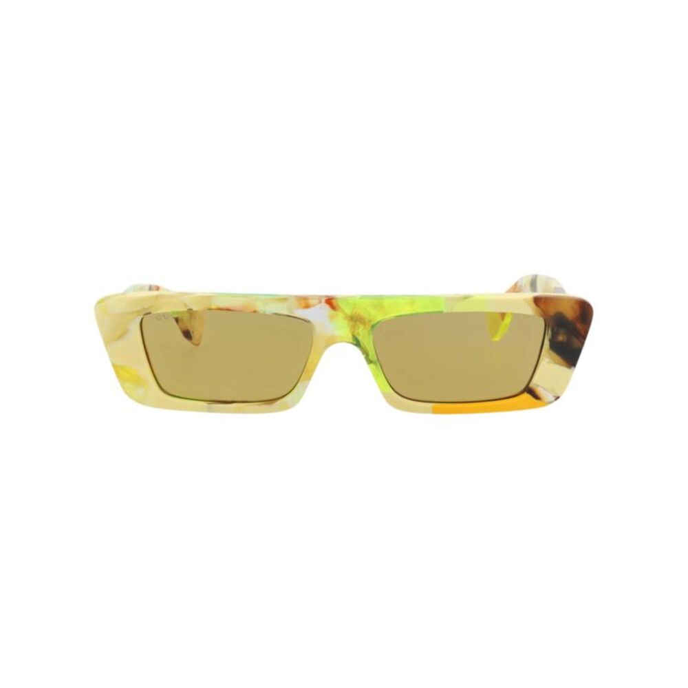Gucci Square-Frame Recycled Acetate Sunglasses Yellow Mens